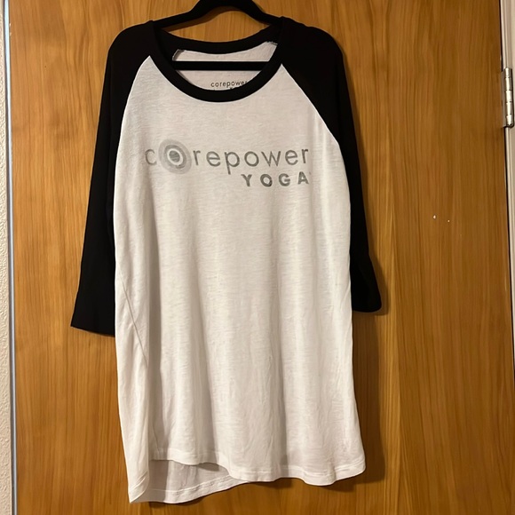 Corepower Yoga Tops Corepower Yoga Baseball Tee Poshmark - Main Image